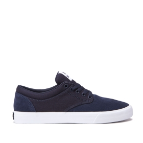 Dámské Skate Boty Supra CHINO Tmavě Blankyt/Bílé | CZ-83629